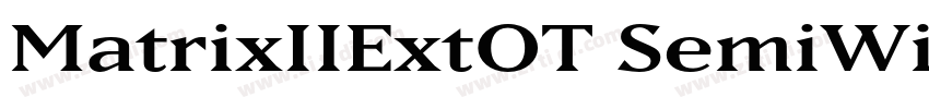 MatrixIIExtOT SemiWi字体转换